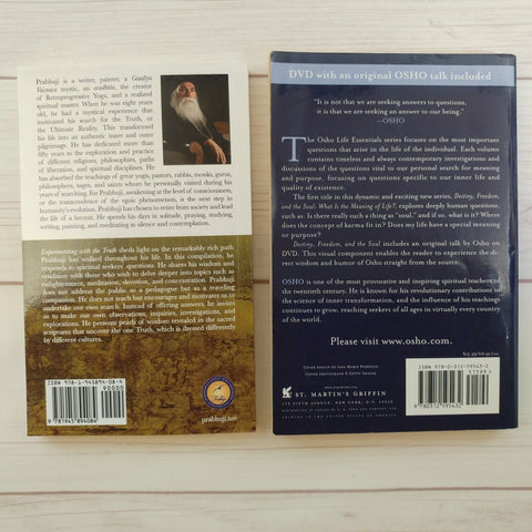 Spirituality Books Lot of 2 Prabhuji Osho Destiny Enlightenment Freedom Soul