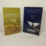 Spirituality Books Lot of 2 Prabhuji Osho Destiny Enlightenment Freedom Soul