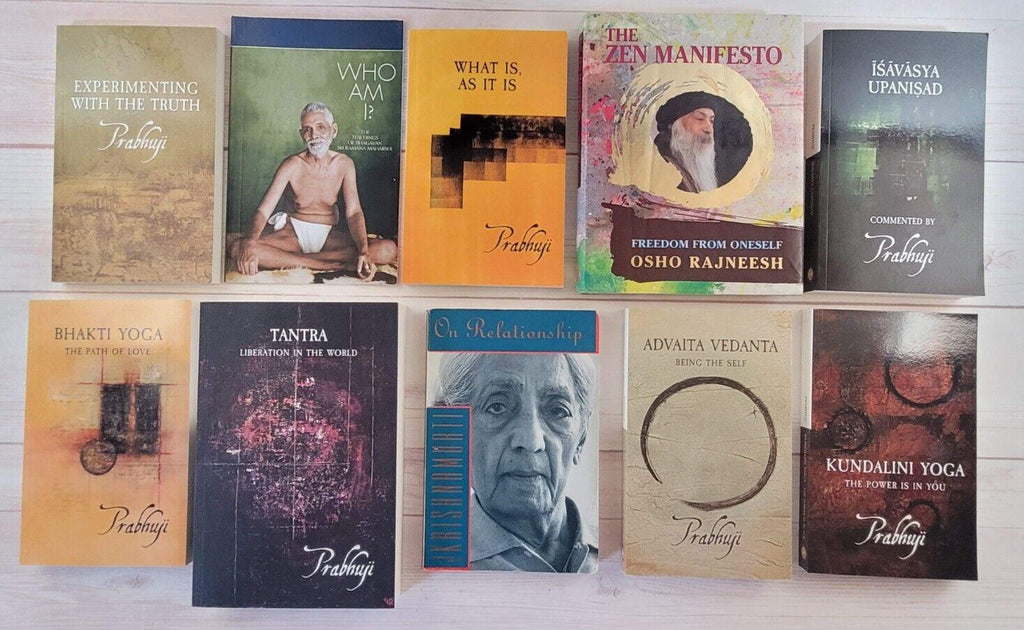Spirituality Books Lot of 10 Prabhuji Osho Krishnamurti Maharishi Zen Truth Love