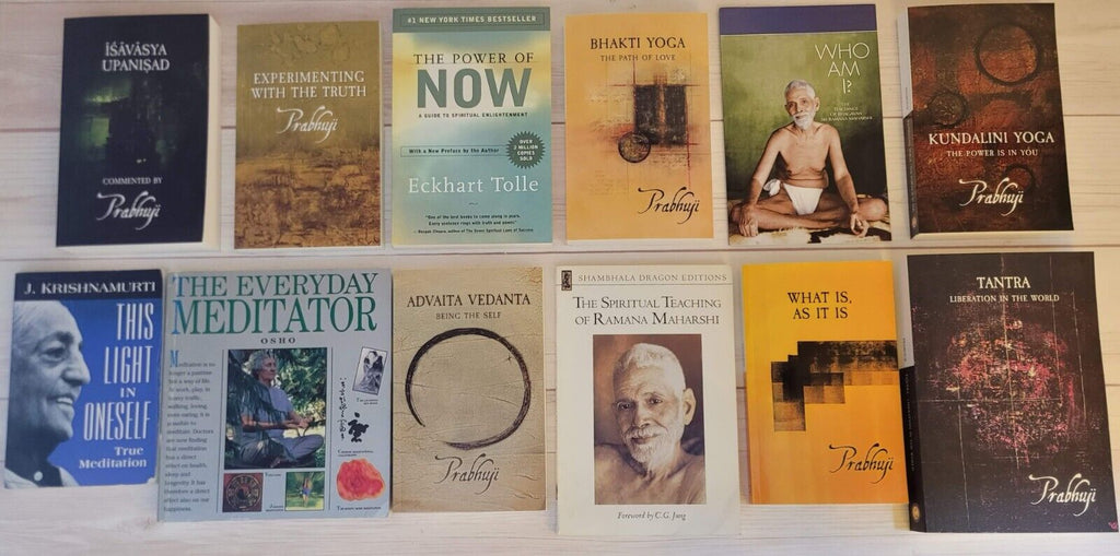Spirituality Books Lot of 12 Osho Prabhuji Krishnamurti Maharishi Tolle Truth