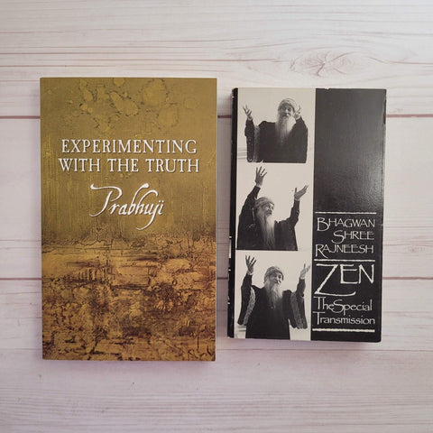 Spirituality Books Lot of 2 Prabhuji Osho Zen Buddhism Sunyata Meditation Truth