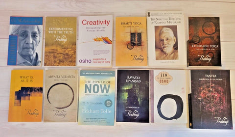 Spirituality Books Lot of 12 Prabhuji Krishnamurti Osho Ramana Maharshi Tolle