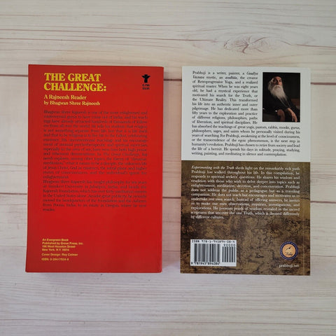 Spirituality Books Lot of 2 Prabhuji Osho Great Challenge Truth Enlightenment