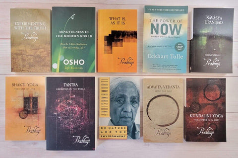 Spirituality Books Lot of 10 Prabhuji Osho Krishnamurti Tolle Meditation Truth
