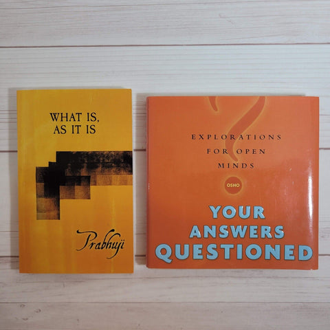 Osho Your Answers Questioned Prabhuji What Is As It Is Spiritual Books Lot of 2