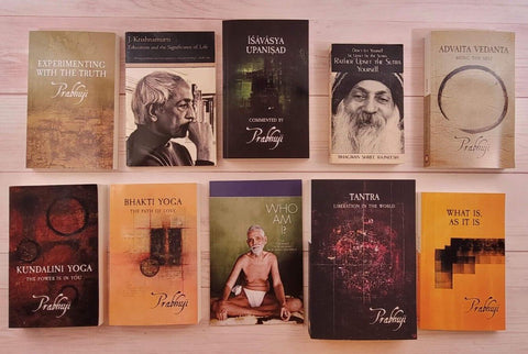 Osho Krishnamurti Prabhuji Ramana Maharshi 10 Spiritual Books Lot