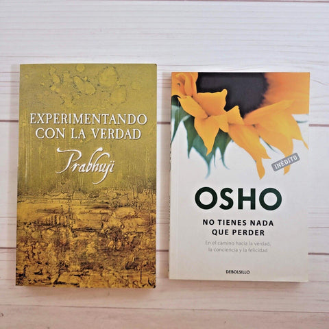 Libros de Espiritualidad Lote de 2 Prabhuji Osho No tienes nada que perder
