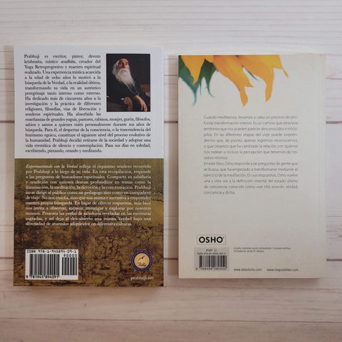 Libros de Espiritualidad Lote de 2 Prabhuji Osho No tienes nada que perder