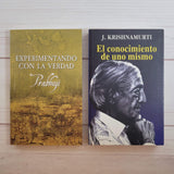 Krishnamurti El Conocimiento De Uno Mismo Prabhuji Experimentando Lote de 2