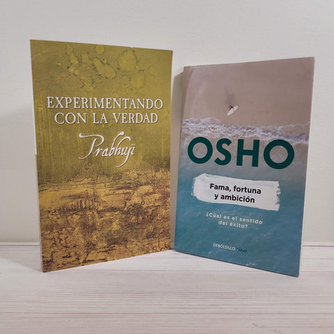 Osho Fama, fortuna y ambicion Prabhuji Experimentando con la verdad Lote de 2