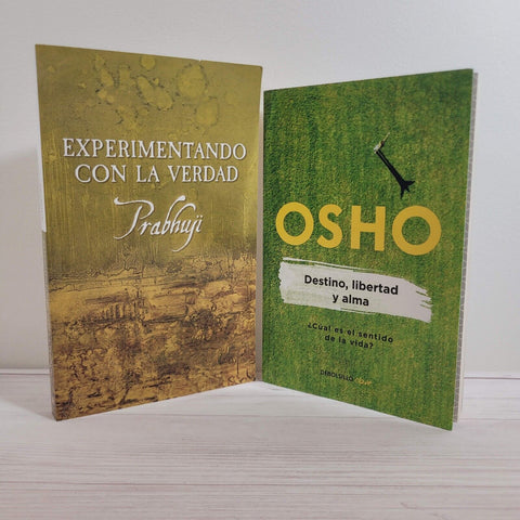 Osho Destino libertad y alma Prabhuji Experimentando con la verdad Lote de 2
