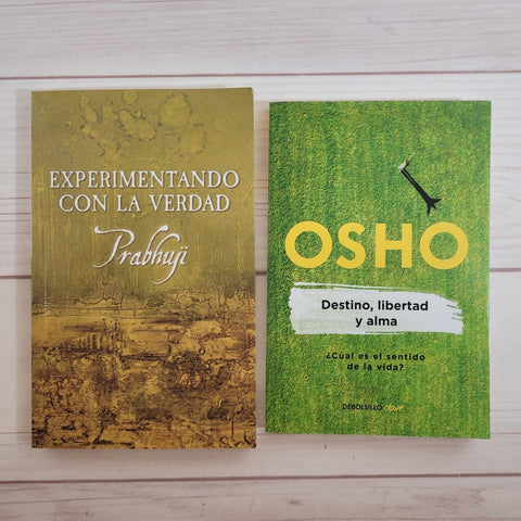 Osho Destino libertad y alma Prabhuji Experimentando con la verdad Lote de 2