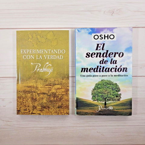 Osho El sendero de la meditación Prabhuji Experimentando con la verdad Lote de 2