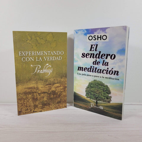 Osho El sendero de la meditación Prabhuji Experimentando con la verdad Lote de 2