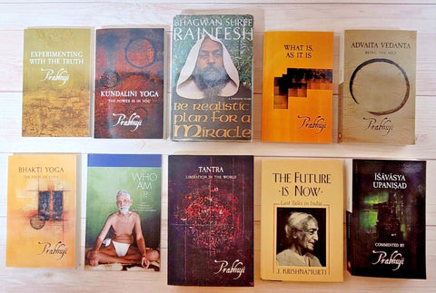 Osho Bhagwan Rajneesh Prabhuji Krishnamurti Ramana Maharshi Spiritual Lot of 10