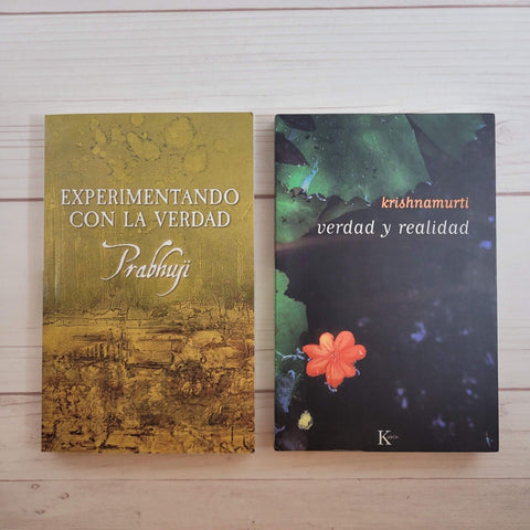 Krishnamurti Verdad y Realidad Prabhuji Experimentando Con La Verdad Lote de 2