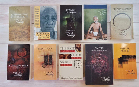 Osho Krishnamurti Ramana Maharshi Prabhuji 10 Spiritual Books Lot Tantra Advaita