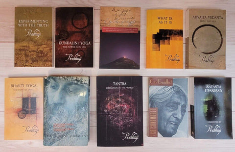 Philosophy Yoga Advaita Vedanta Osho Rajneesh Krishnamurti Prabhuji 10 Books lot