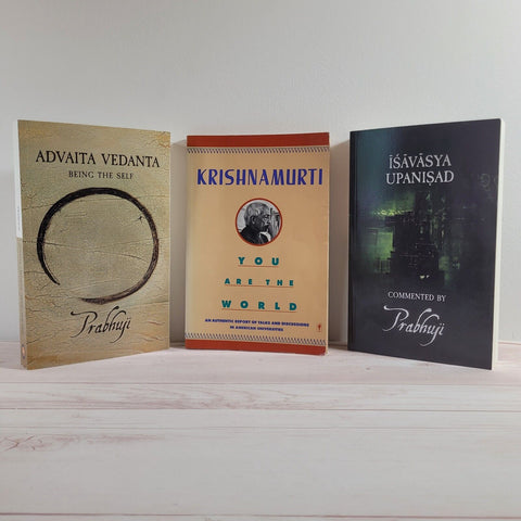 J. Krishnamurti You Are the World Prabhuji Ishavasya Advaita Vedanta Lot of 3