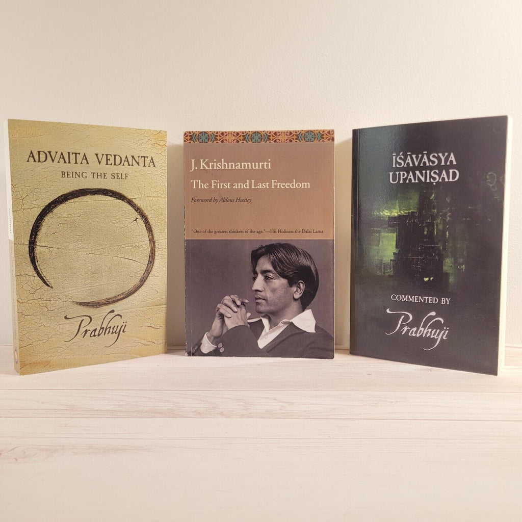 The First and Last Freedom Krishnamurti Prabhuji Ishavasya Advaita Vedanta Lot