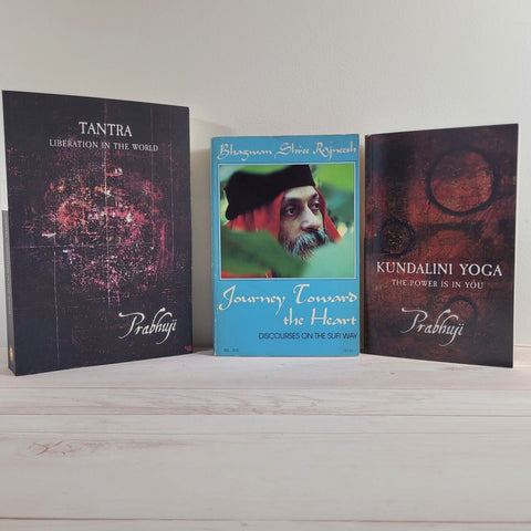 Journey toward the Heart Osho Kundalini Yoga Tantra Prabhuji Lot of 3 Books