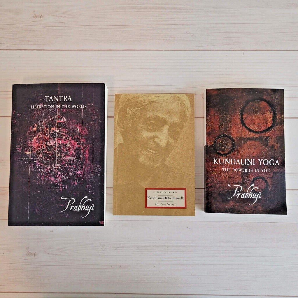 Krishnamurti to Himself Prabhuji Tantra Kundalini Yoga 3 Spiritual Books Lot