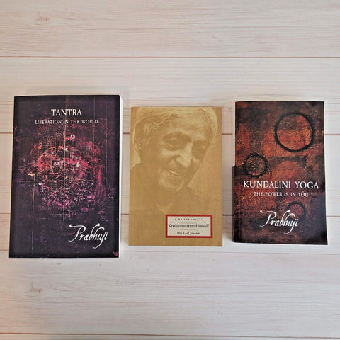Krishnamurti to Himself Prabhuji Tantra Kundalini Yoga 3 Spiritual Books Lot