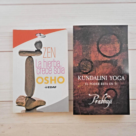 Osho Zen La hierba Crece Sola Prabhuji Kundalini Yoga Espiritualidad Lote de 2