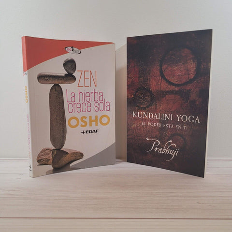 Osho Zen La hierba Crece Sola Prabhuji Kundalini Yoga Espiritualidad Lote de 2