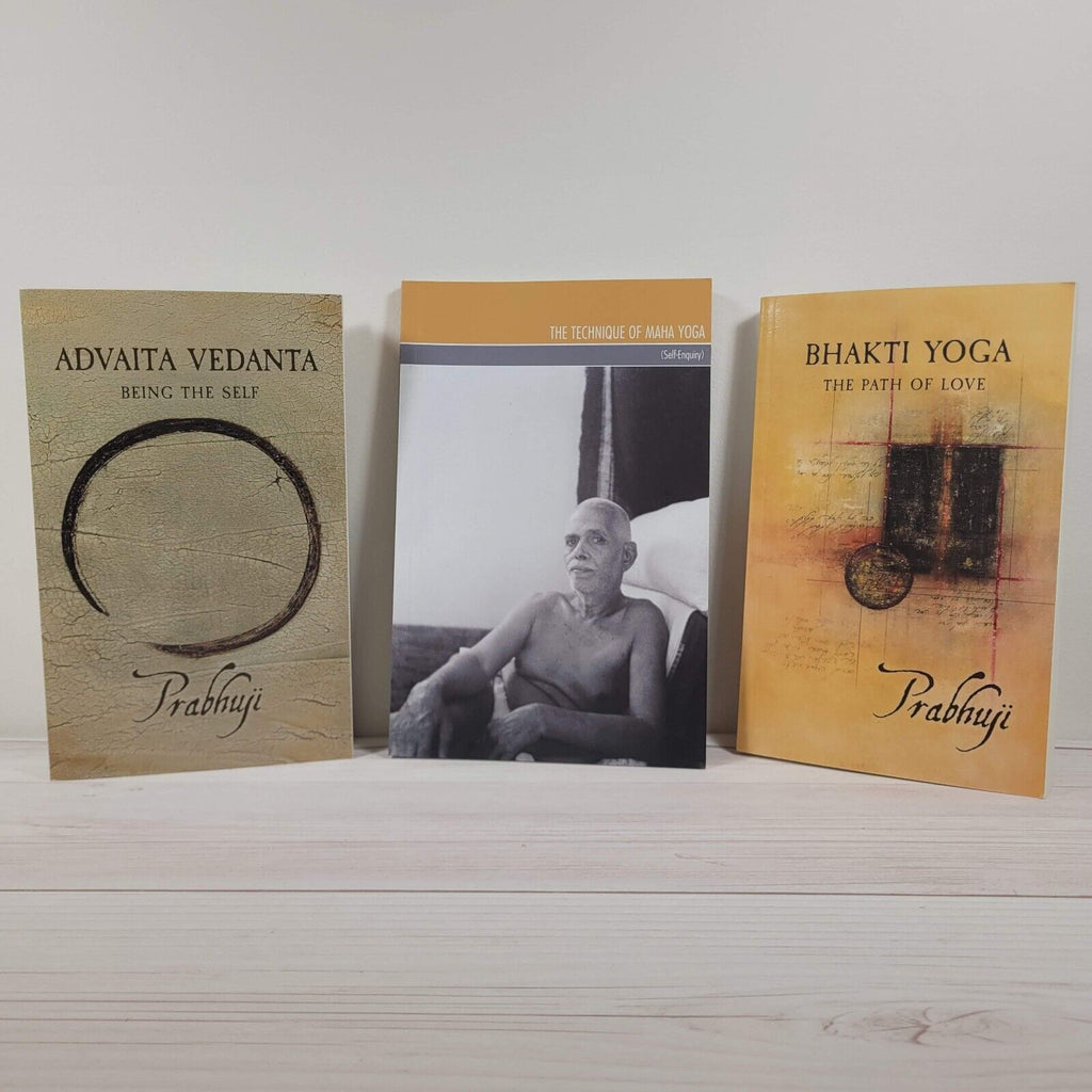Advaita Vedanta Bhakti Yoga Prabhuji Maha Yoga Ramana Maharshi Lot of 3 Books