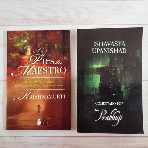 Krishnamurti A los pies del maestro Prabhuji Ishavasya Upanishad Set de Libros