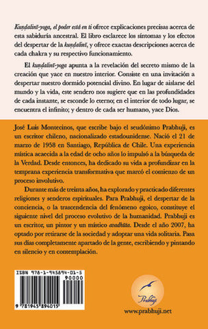 Kundalini Yoga El Poder Esta en Ti by Prabhuji Spanish NEW