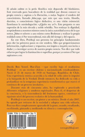 Advaita Vedanta ser el Ser By Prabhuji Spanish Edition