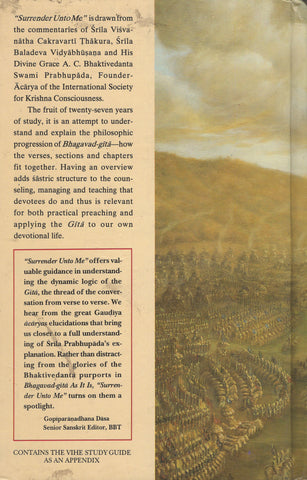 Surrender Unto Me An Overview of the Bhagavad-gita by Bhurijana Dasa