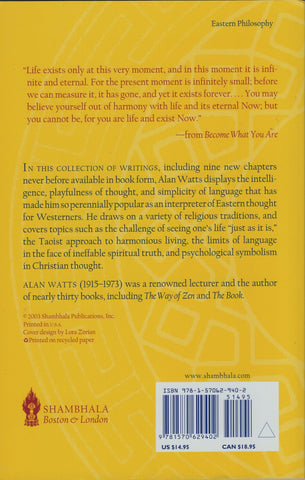 Become What You Are By Alan Watts