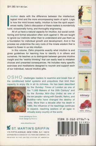 Intuition: Knowing Beyond Logic by Osho Bhagwan Shree Rajneeshpuram