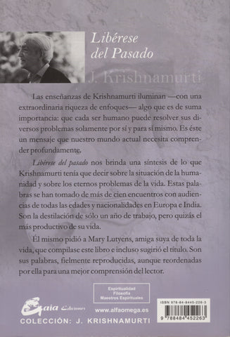 Libérese del pasado by J. Krishnamurti Spanish Edition
