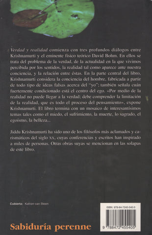 Verdad y realidad by J. Krishnamurti Spanish Second Edition