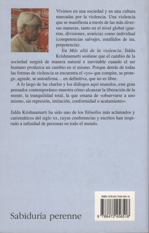 Más allá de la violencia By J.Krishnamurti Spanish