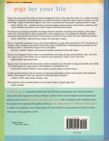 Yoga for your life Margaret D. Pierce and Martin G. Pierce