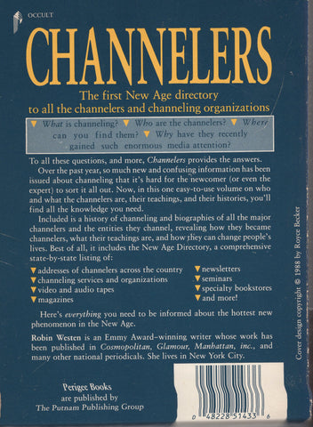 Channelers: A New Age Directory by Robin Westen