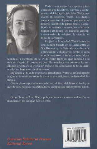 Que Es La Realidad ? by Alan Watts Paperback – July, 1996 Spanish Edition