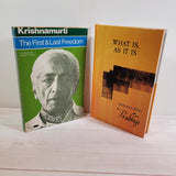 What Is, As It Is Satsangs with Prabhuji The First and Last Freedom Krishnamurti