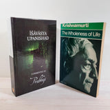 Isavasya Upanishad commented by Prabhuji The Wholeness of Life by Krishnamurti