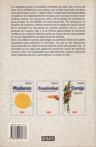 Intimidad La confianza en uno mismo y en otro by Osho Bhagwan Rajneesh Spanish