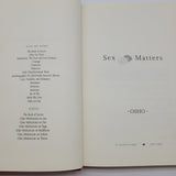 Sex matters by Osho Bhagwan Shree Rajneesh