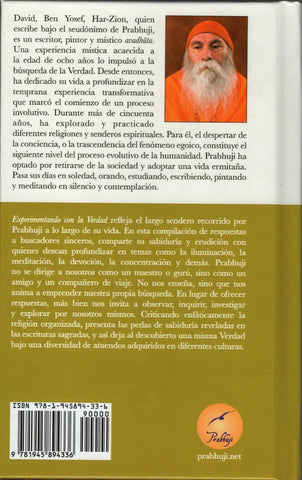 Experimentando Con La Verdad Spanish Edition By Prabhuji NEW Hardcover
