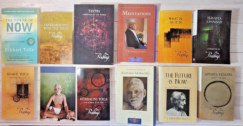 Spirituality Books Lot of 12 Prabhuji Ramana Maharishi Krishnamurti Meditation