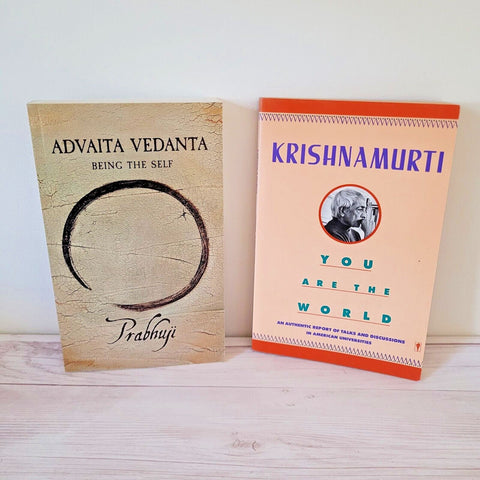 Spirituality Books Lot of 2 Prabhuji Advaita Krishnamurti  You Are The World