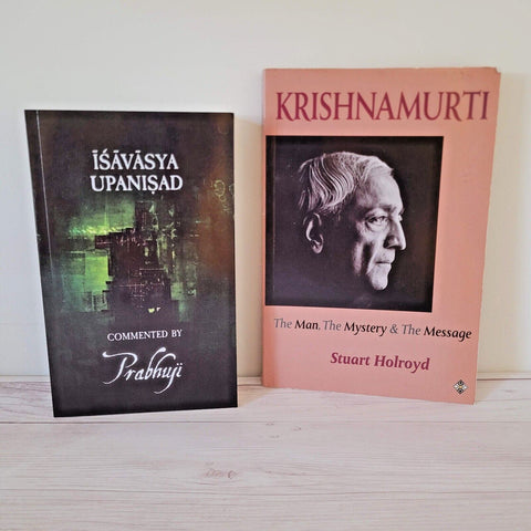 Spirituality Books Lot of 2 Prabhuji Krishnamurti Meditation Ishavasya Yoga